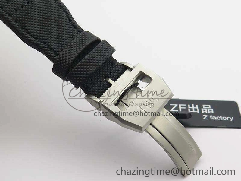 Big Pilot Real PR IW502003 Real Ceramic ZF 1:1 Best Edition On Black Calfskin Strap A51111 V2