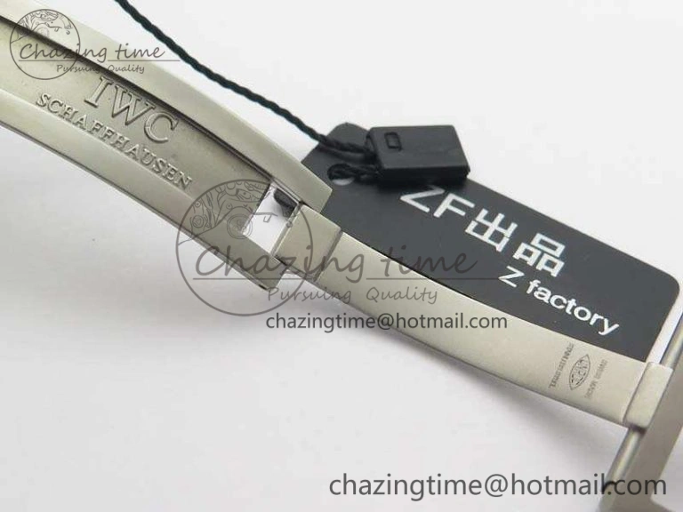 Big Pilot Real PR IW502003 Real Ceramic ZF 1:1 Best Edition On Black Calfskin Strap A51111 V2