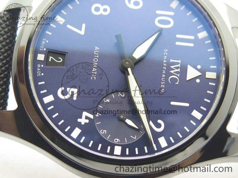Big Pilot Real PR IW502003 Real Ceramic ZF 1:1 Best Edition On Black Calfskin Strap A51111 V2