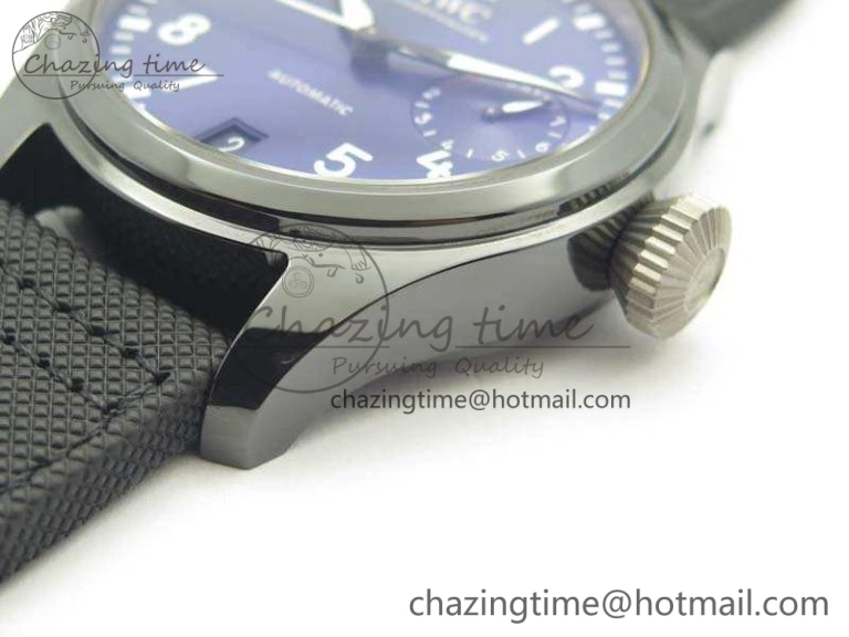 Big Pilot Real PR IW502003 Real Ceramic ZF 1:1 Best Edition On Black Calfskin Strap A51111 V2