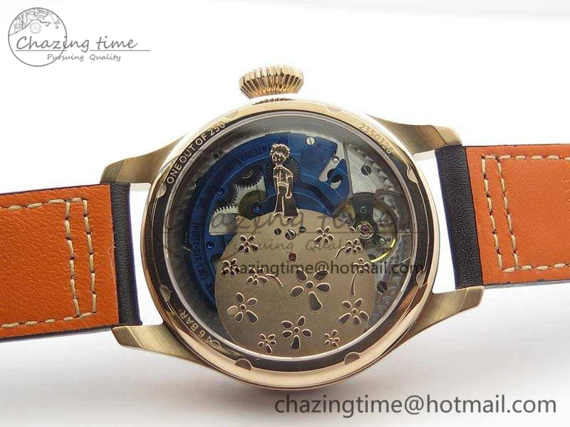 Big Pilot Real PR IW502701 RG YLF 1:1 Best Edition Blue Dial On Calfskin Strap A52850