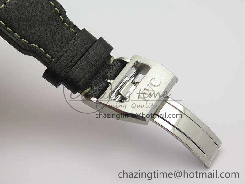 Big Pilot Real PR IW502703 SS YLF 1:1 Best Edition Blue Dial On Calfskin Strap A52850