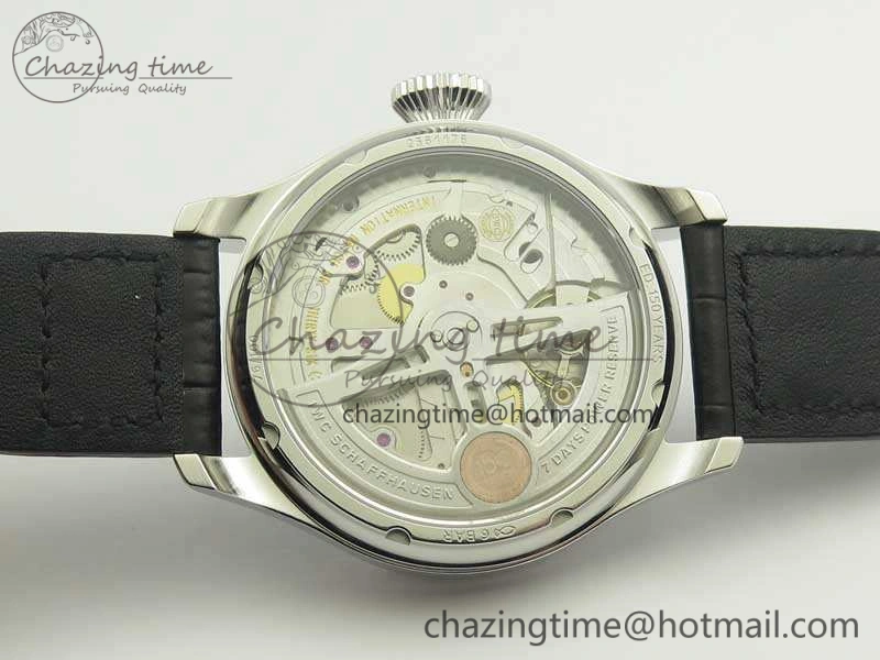 Big Pilot Real PR IW502708 SS YLF 1:1 Best Edition Blue Dial On Black Calfskin Strap A52850