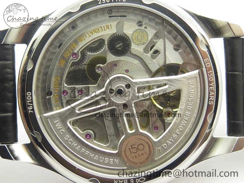Big Pilot Real PR IW502708 SS YLF 1:1 Best Edition Blue Dial On Black Calfskin Strap A52850