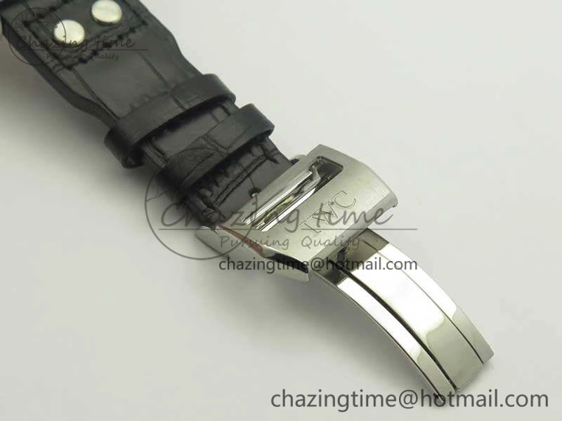 Big Pilot Real PR IW502708 SS YLF 1:1 Best Edition Blue Dial On Black Calfskin Strap A52850