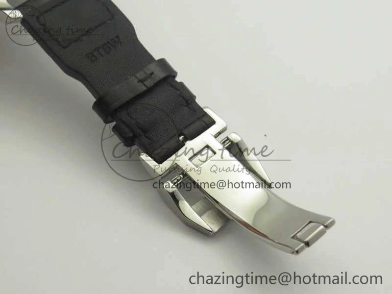 Big Pilot Real PR IW502708 SS YLF 1:1 Best Edition Blue Dial On Black Calfskin Strap A52850