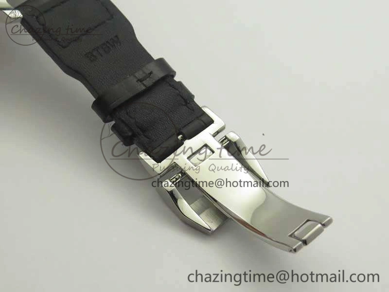 Big Pilot Real PR IW502708 SS YLF 1:1 Best Edition Blue Dial On Black Calfskin Strap A52850