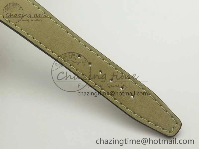Black Bay 36 KRF 1:1 Best Edition Black Dial on Gray Leather Strap A2824