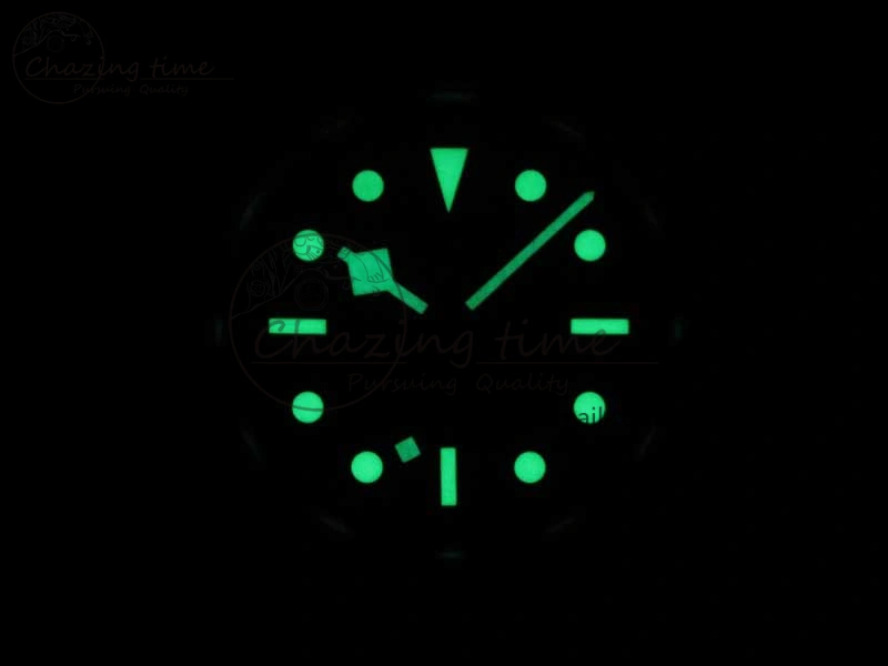Black Bay 36 KRF 1:1 Best Edition Black Dial on Gray Leather Strap A2824