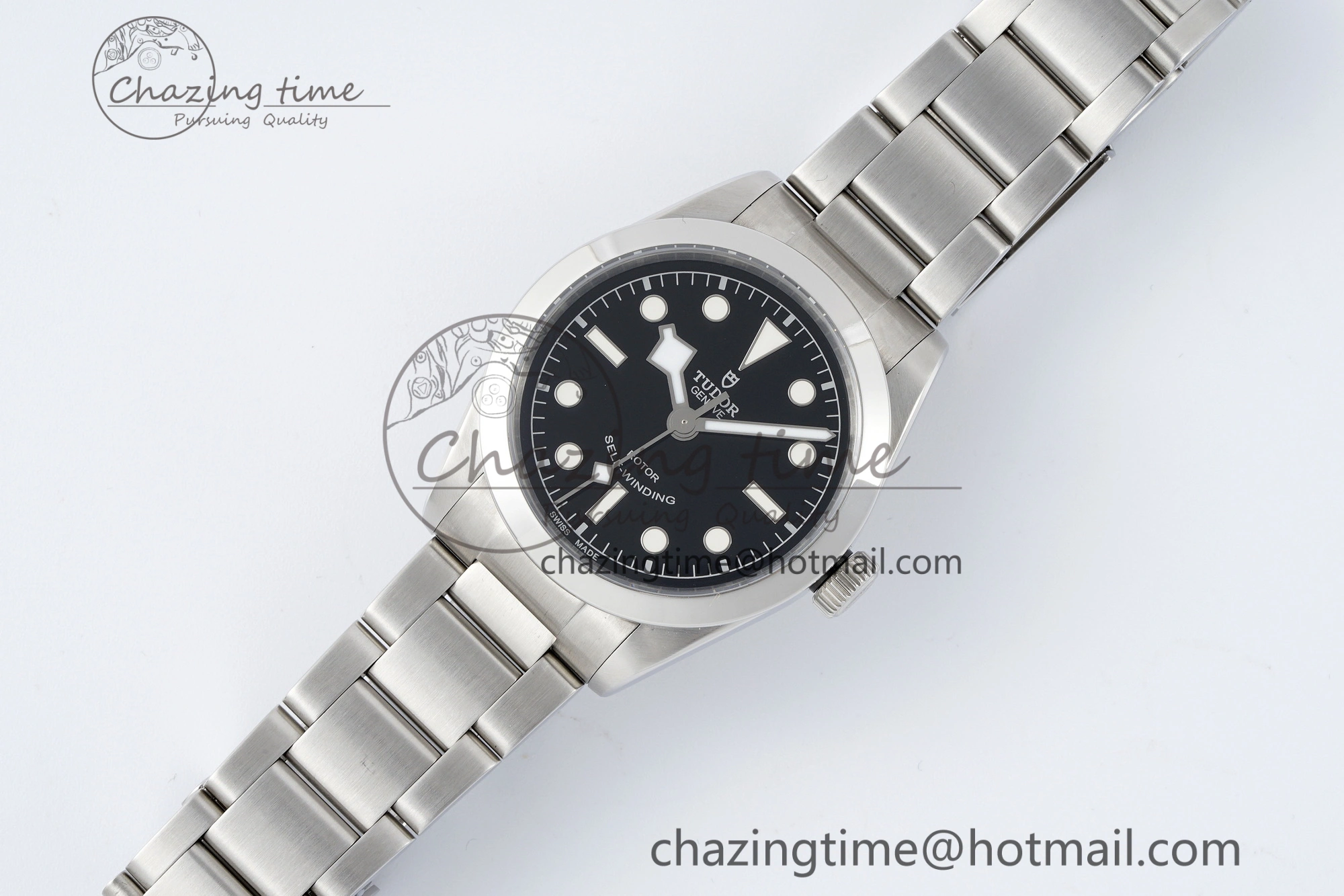 Black Bay 36 KRF 1:1 Best Edition Black Dial on SS Bracelet A2824 V3