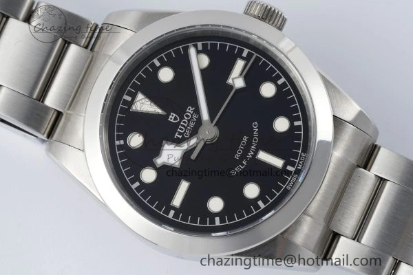 Black Bay 36 KRF 1:1 Best Edition Black Dial on SS Bracelet A2824 V3