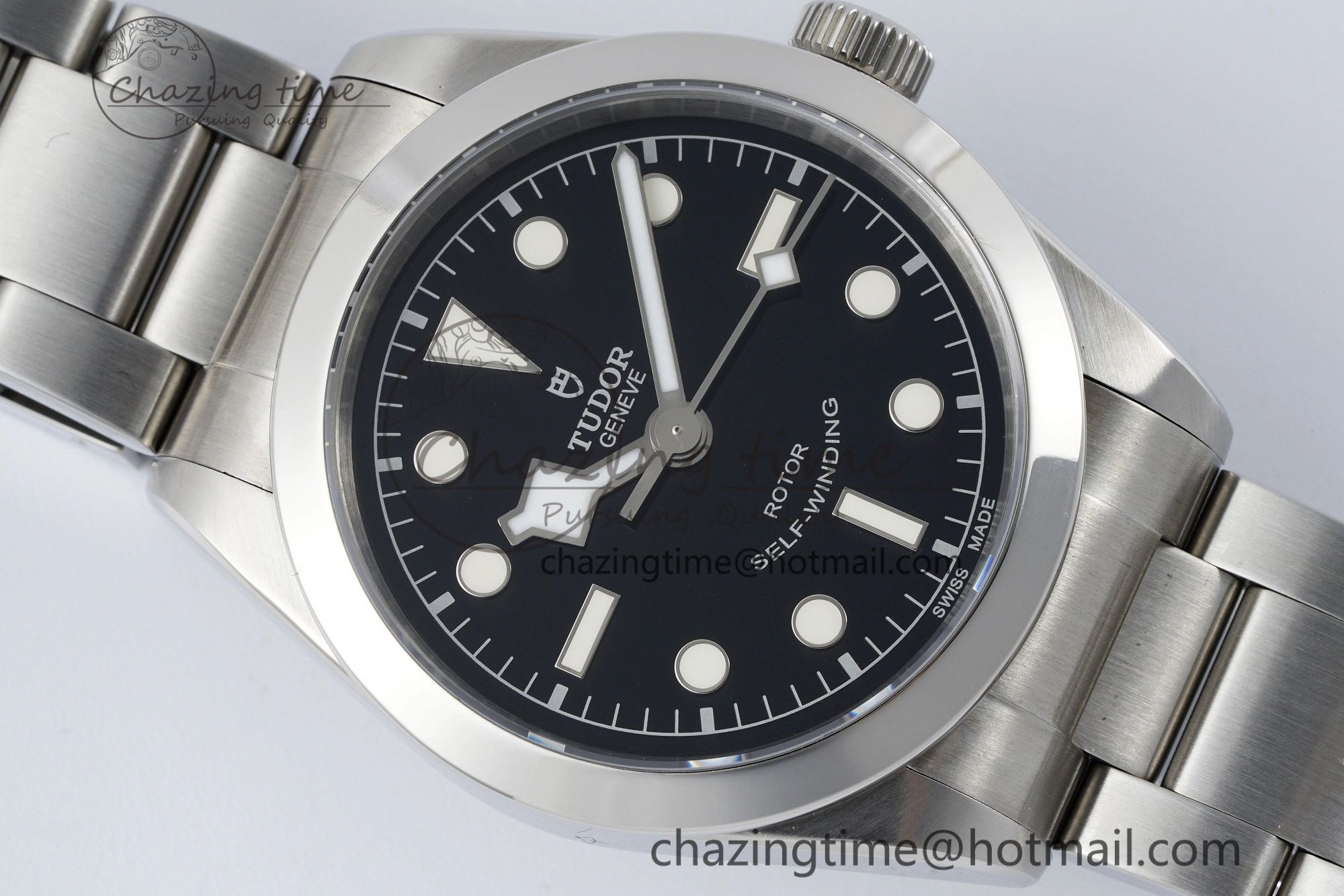 Black Bay 36 KRF 1:1 Best Edition Black Dial on SS Bracelet A2824 V3
