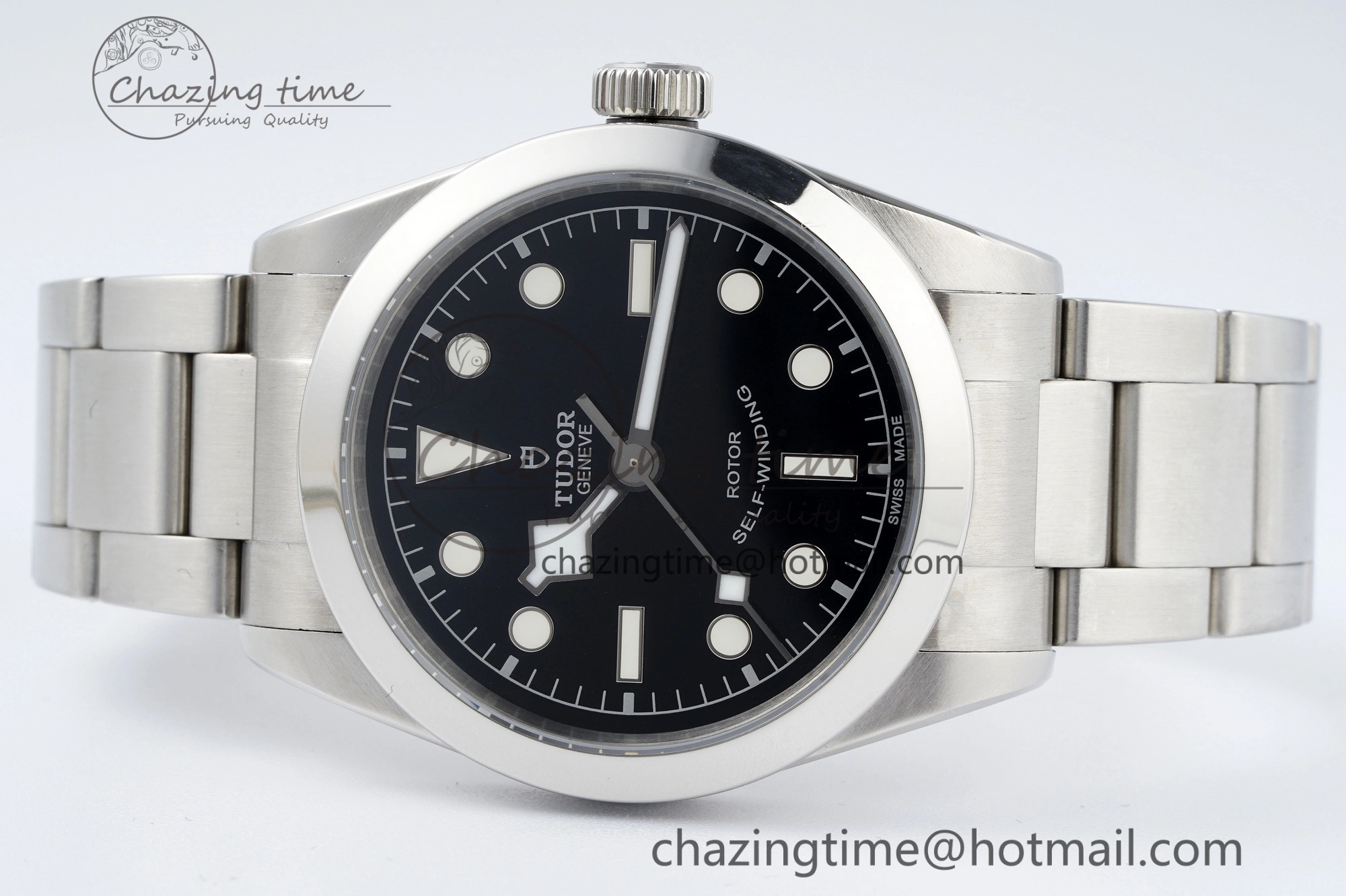 Black Bay 36 KRF 1:1 Best Edition Black Dial on SS Bracelet A2824 V3