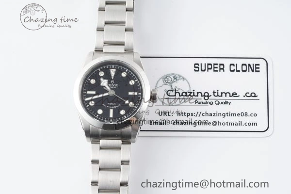 Black Bay 36 KRF 1:1 Best Edition Black Dial on SS Bracelet A2824 V3