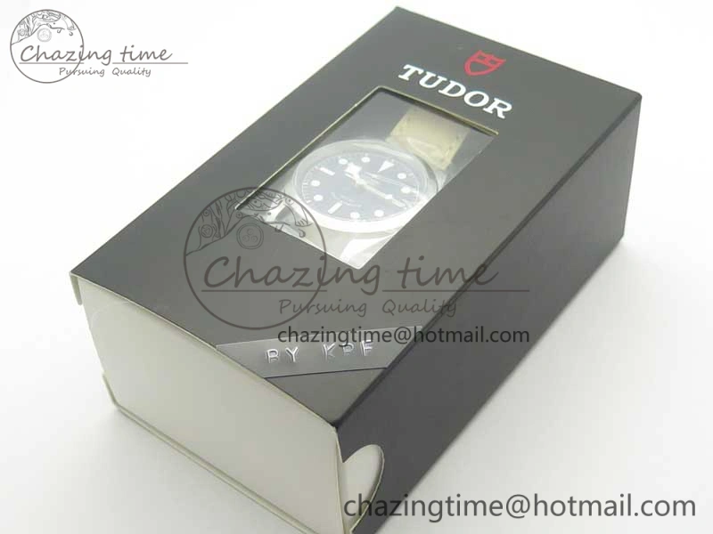 Black Bay 36 KRF 1:1 Best Edition Blue Dial on Gray Leather Strap A2824