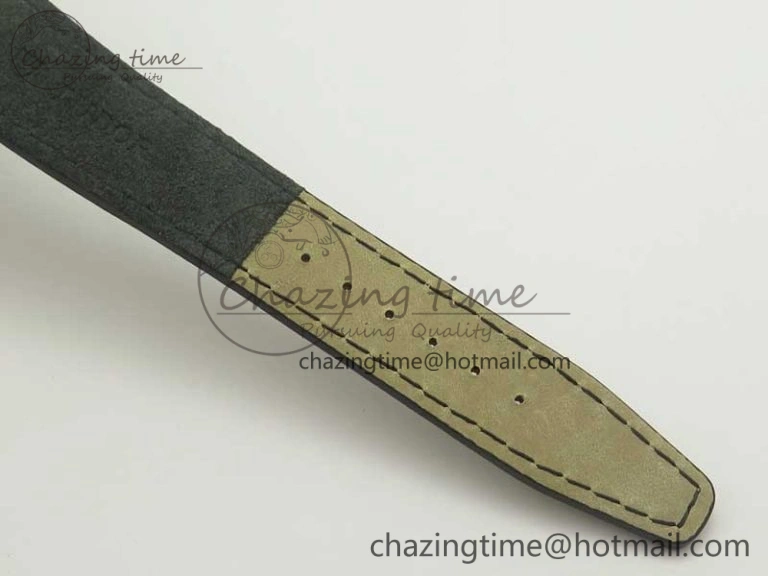 Black Bay 36 KRF 1:1 Best Edition Blue Dial on Gray Leather Strap A2824