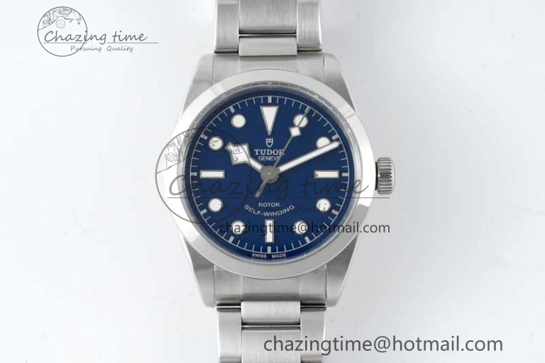 Black Bay 36 KRF 1:1 Best Edition Blue Dial on SS Bracelet A2824 V3