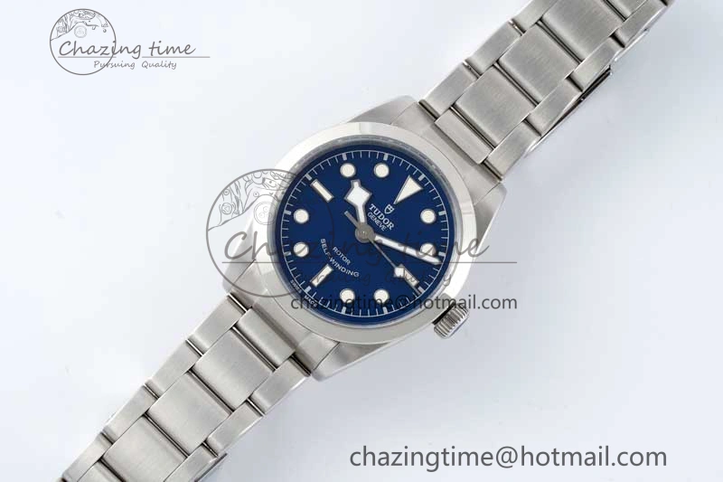 Black Bay 36 KRF 1:1 Best Edition Blue Dial on SS Bracelet A2824 V3