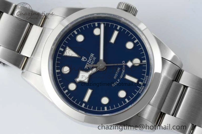 Black Bay 36 KRF 1:1 Best Edition Blue Dial on SS Bracelet A2824 V3