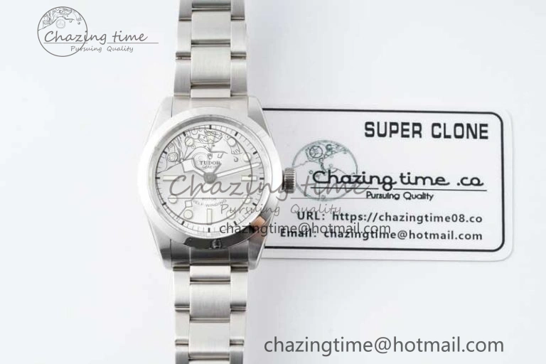 Black Bay 36 KRF 1:1 Best Edition Silver Dial on SS Bracelet A2824 V3