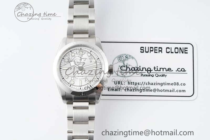 Black Bay 36 KRF 1:1 Best Edition Silver Dial on SS Bracelet A2824 V3