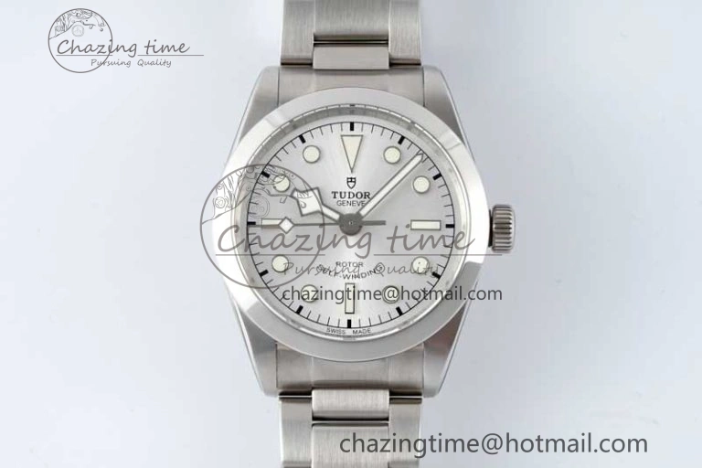 Black Bay 36 KRF 1:1 Best Edition Silver Dial on SS Bracelet A2824 V3