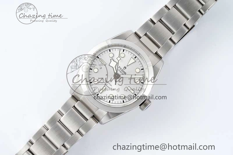 Black Bay 36 KRF 1:1 Best Edition Silver Dial on SS Bracelet A2824 V3