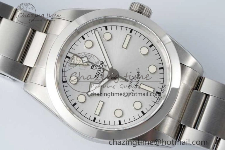 Black Bay 36 KRF 1:1 Best Edition Silver Dial on SS Bracelet A2824 V3