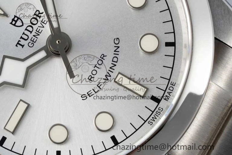 Black Bay 36 KRF 1:1 Best Edition Silver Dial on SS Bracelet A2824 V3