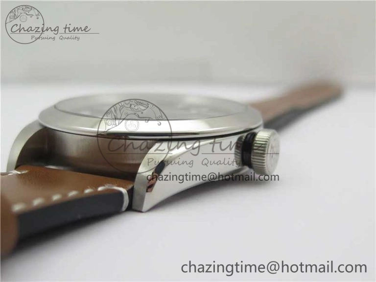 Black Bay 41 SS LF 1:1 Best Edition Black Dial on Brown Leather Strap A2824