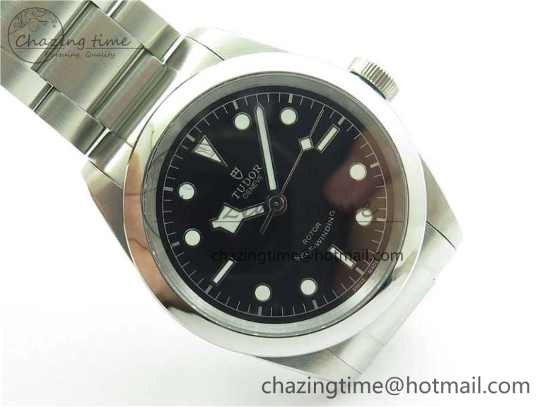 Black Bay 41 SS LF 1:1 Best Edition Black Dial on SS Bracelet A2824