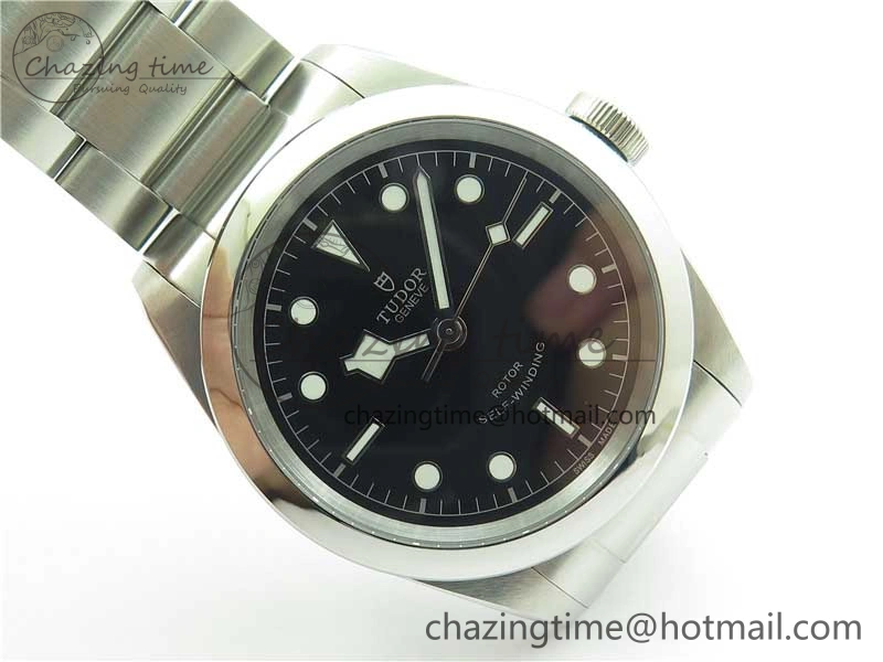 Black Bay 41 SS LF 1:1 Best Edition Black Dial on SS Bracelet A2824