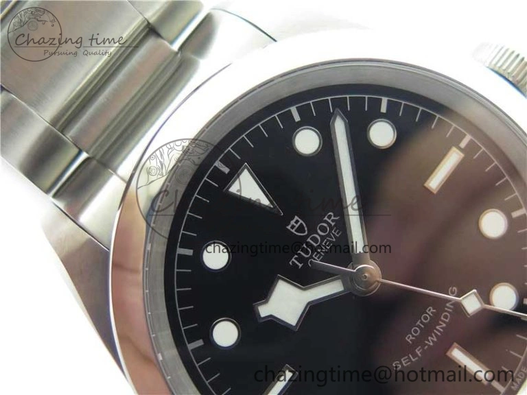 Black Bay 41 SS LF 1:1 Best Edition Black Dial on SS Bracelet A2824