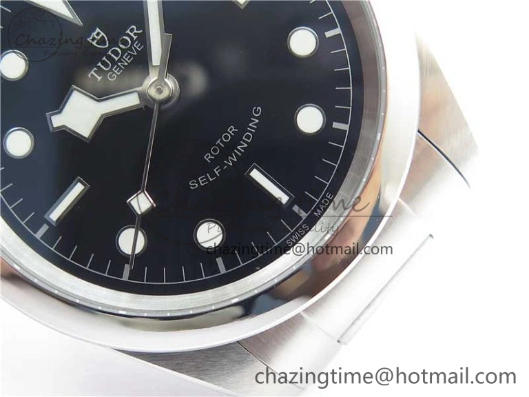 Black Bay 41 SS LF 1:1 Best Edition Black Dial on SS Bracelet A2824