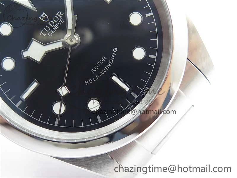 Black Bay 41 SS LF 1:1 Best Edition Black Dial on SS Bracelet A2824