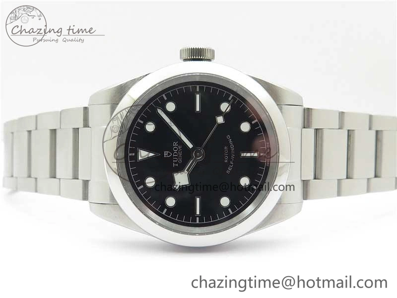 Black Bay 41 SS LF 1:1 Best Edition Black Dial on SS Bracelet A2824