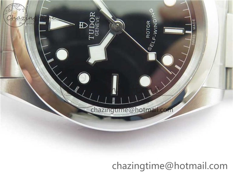 Black Bay 41 SS LF 1:1 Best Edition Black Dial on SS Bracelet A2824