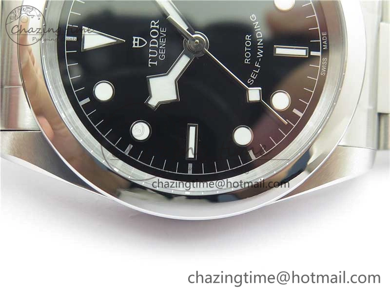 Black Bay 41 SS LF 1:1 Best Edition Black Dial on SS Bracelet A2824