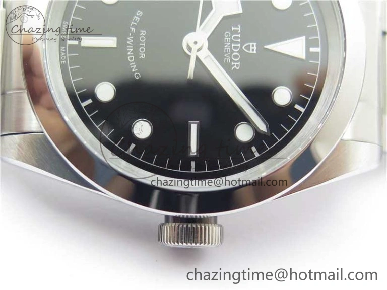 Black Bay 41 SS LF 1:1 Best Edition Black Dial on SS Bracelet A2824