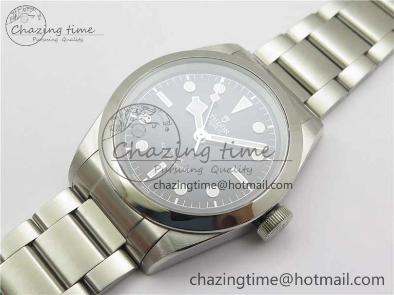 Black Bay 41 SS LF 1:1 Best Edition Black Dial on SS Bracelet A2824