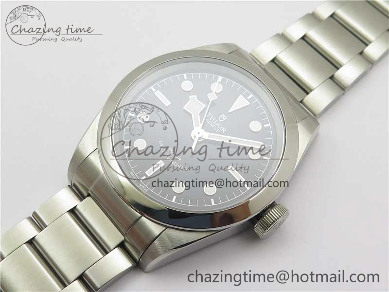 Black Bay 41 SS LF 1:1 Best Edition Black Dial on SS Bracelet A2824