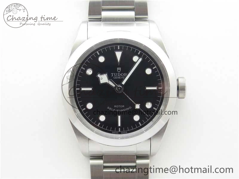 Black Bay 41 SS LF 1:1 Best Edition Black Dial on SS Bracelet A2824