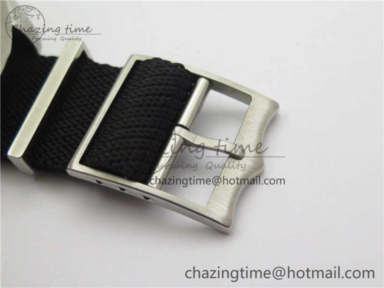 Black Bay 41 SS LF 1:1 Best Edition Blue Dial on Black Nylon Strap A2824