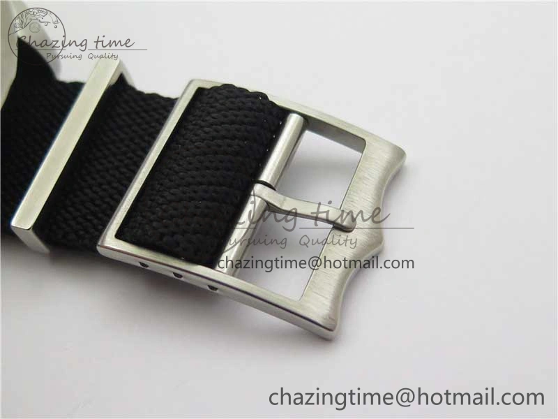 Black Bay 41 SS LF 1:1 Best Edition Blue Dial on Black Nylon Strap A2824
