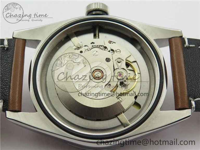 Black Bay 41 SS LF 1:1 Best Edition Blue Dial on Brown Leather Strap A2824