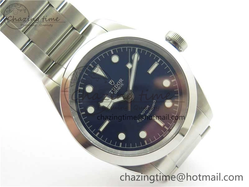 Black Bay 41 SS LF 1:1 Best Edition Blue Dial on SS Bracelet A2824
