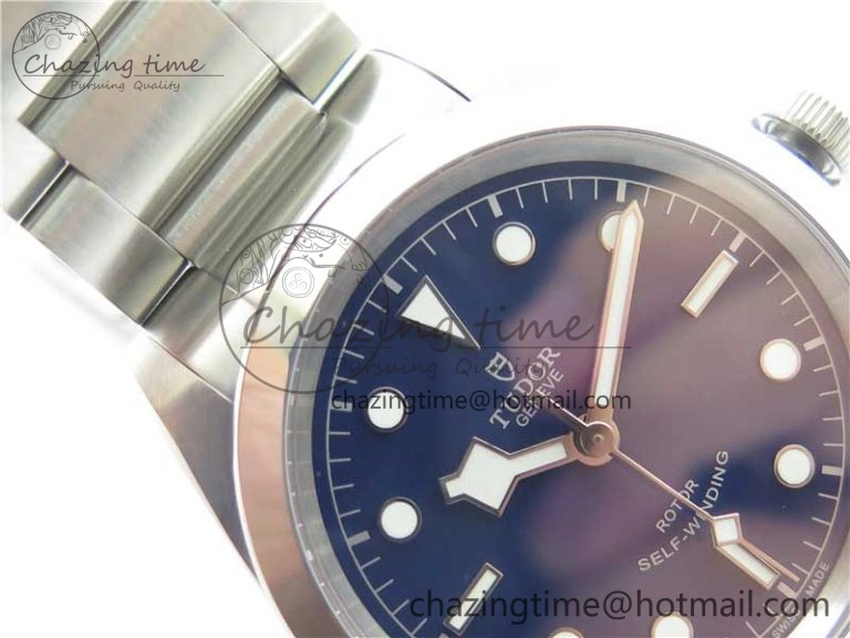 Black Bay 41 SS LF 1:1 Best Edition Blue Dial on SS Bracelet A2824