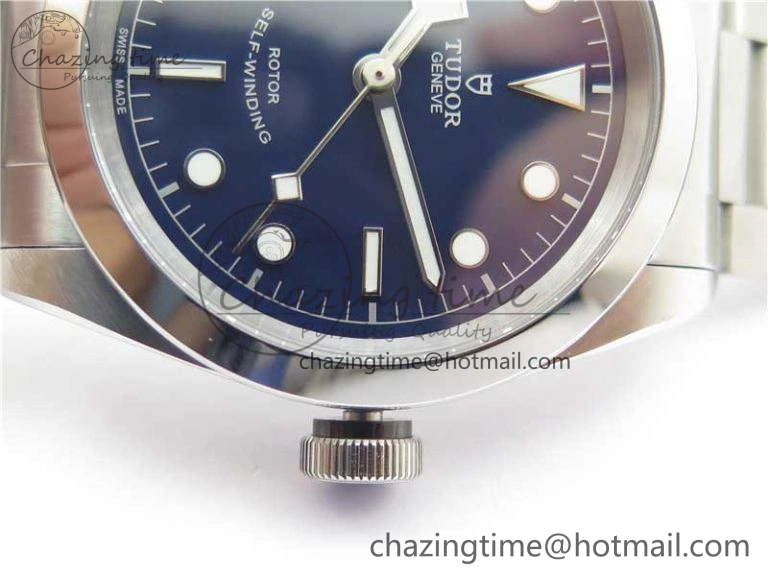 Black Bay 41 SS LF 1:1 Best Edition Blue Dial on SS Bracelet A2824