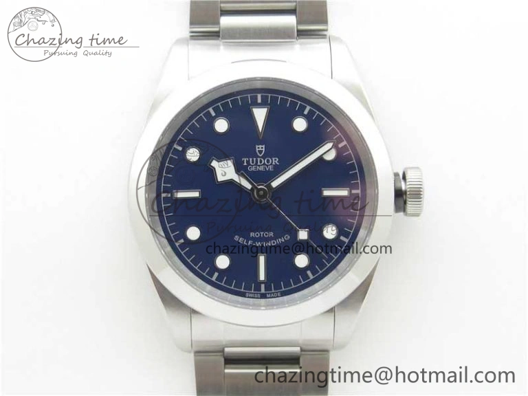 Black Bay 41 SS LF 1:1 Best Edition Blue Dial on SS Bracelet A2824