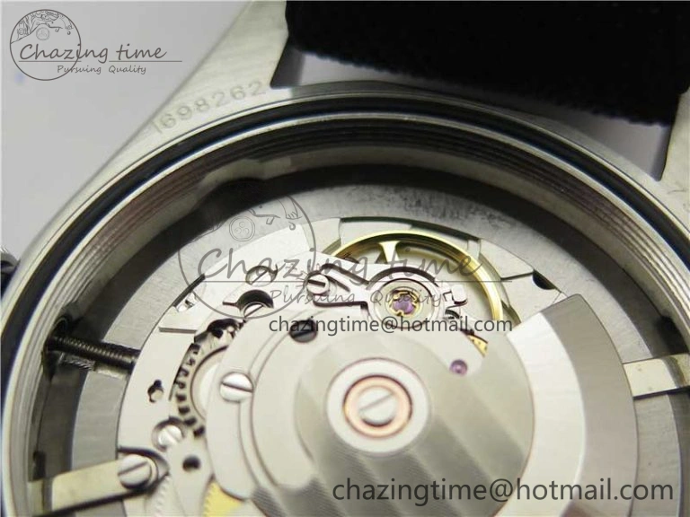Black Bay 41 SS LF 1:1 Best Edition Silver Dial on Black Nylon Strap A2824